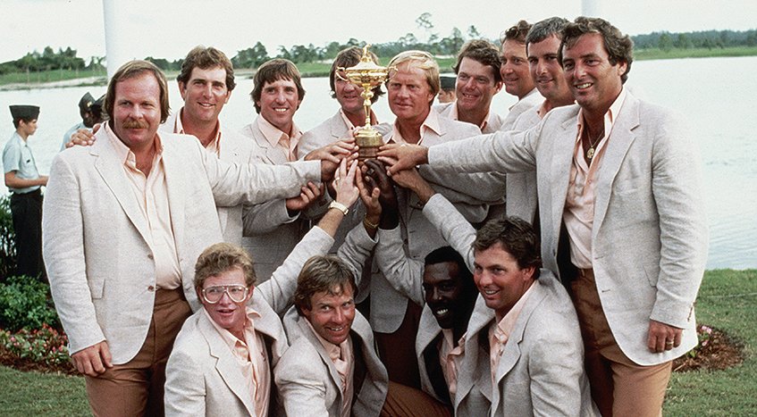Happy Birthday to Jay Haas. Can you find him in this photo of the winning U.S. Team at the 1983 Ryder Cup? 