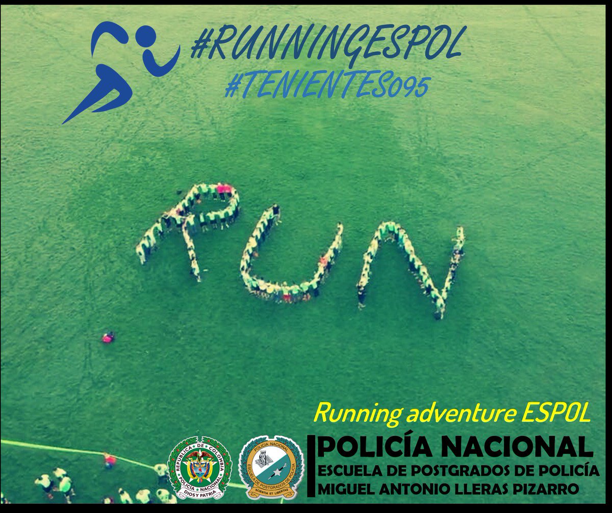 carlosvel5090's tweet photo. #runningespol #tenientes095 Promoviendo el deporte y generando hábitos de conservación de la salud!!!! Vamos con toda!!!💪😎🥇🏆 https://t.co/iD0sR2VMgy