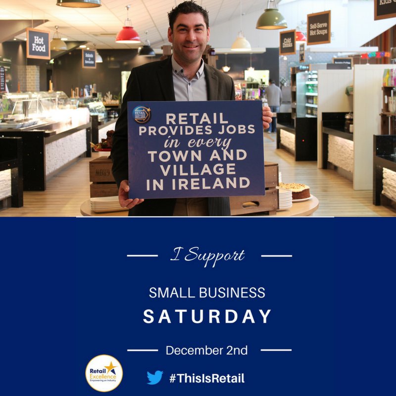 RetailExIreland's tweet photo. Today is Small Business Saturday, so why not get out and support local retailers where you live! #ThisIsRetail https://t.co/wlG8d7IG7B