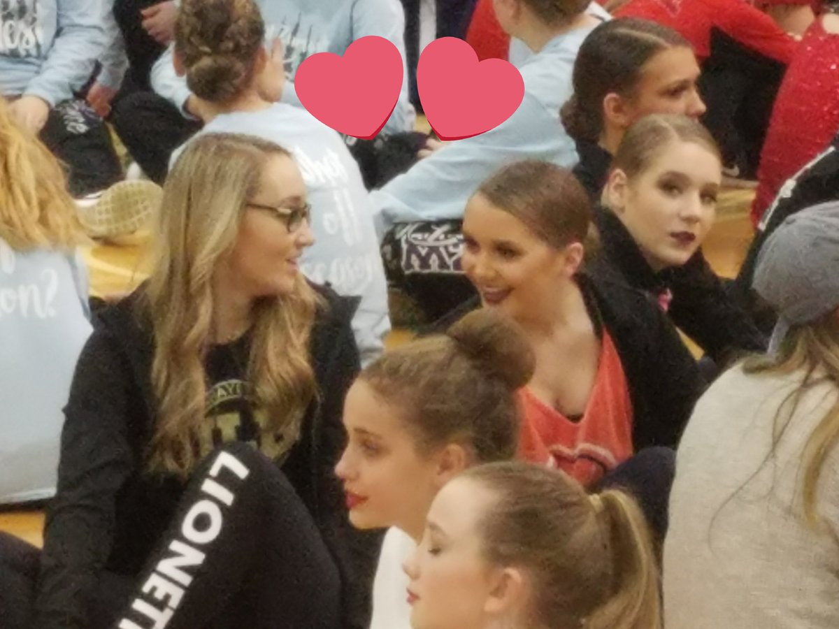 schweba's tweet image. Kaylee and Abby together at the Lindbergh competition