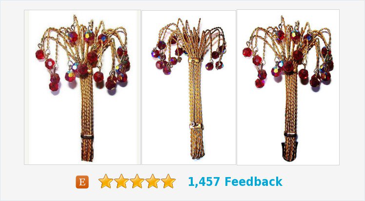 brightgems4u's tweet photo. #CrystalTreeBrooch Dangling #RedPurpleBeads #GoldWireWrap 4.5" #Vintagejewelry
https://t.co/Rd0sEA7MoV https://t.co/NDm3IEIdMK