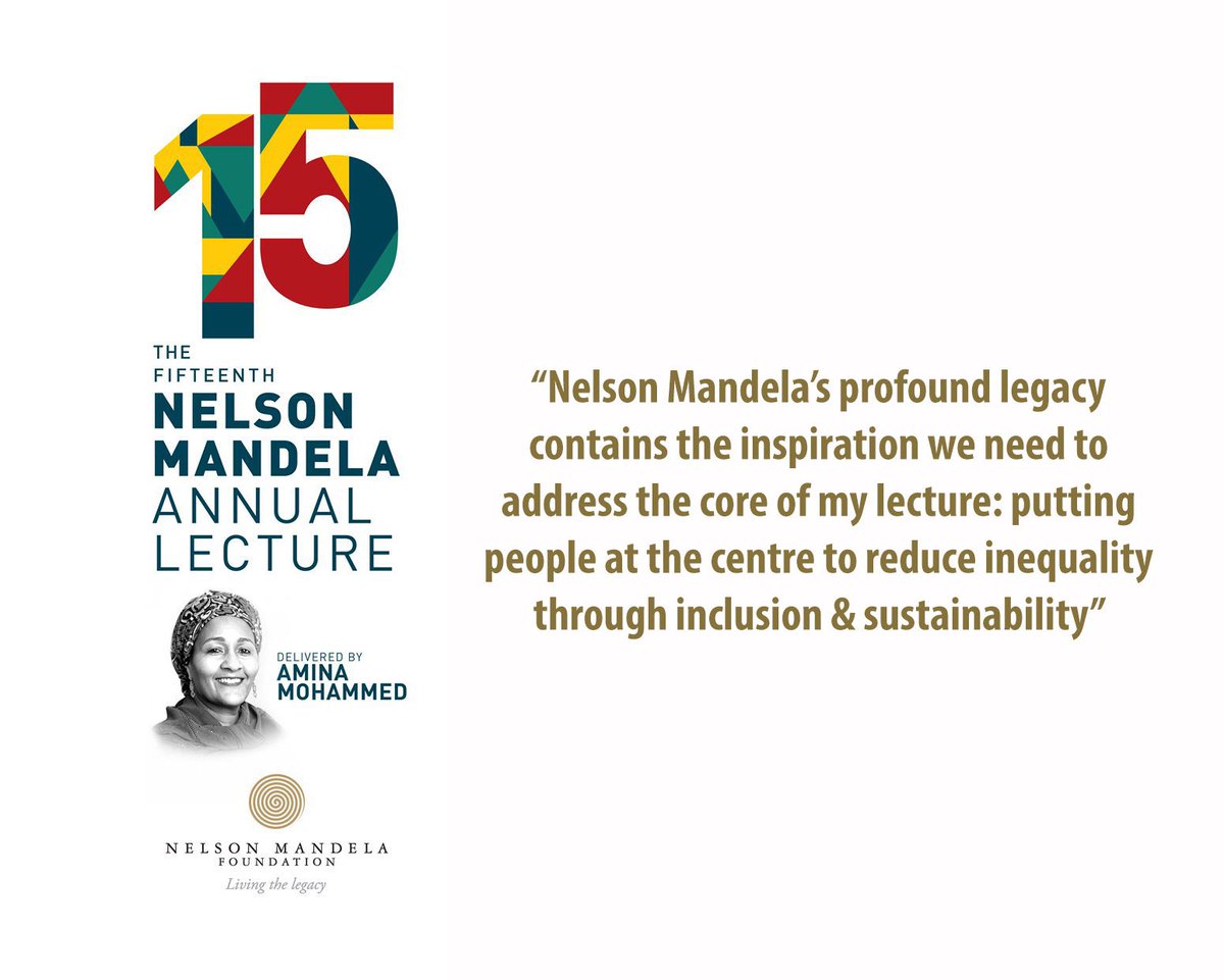 NelsonMandela's tweet photo. Quoting our 15th Nelson Mandela Annual Lecture speaker @AminaJMohammed #CenteringGender #WhyGender #NMAL2017
https://t.co/eDcdP4rkkc https://t.co/7EKldRbZHV