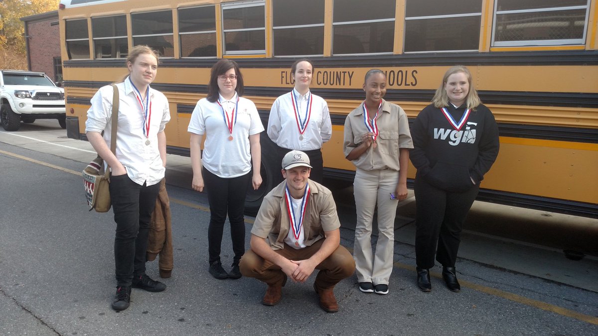 FloydCCA's tweet photo. CCA students who competed and won! We have students headed to @SkillsUSAGA State Competition!!! Way to go!! https://t.co/BcNaqCO1n8