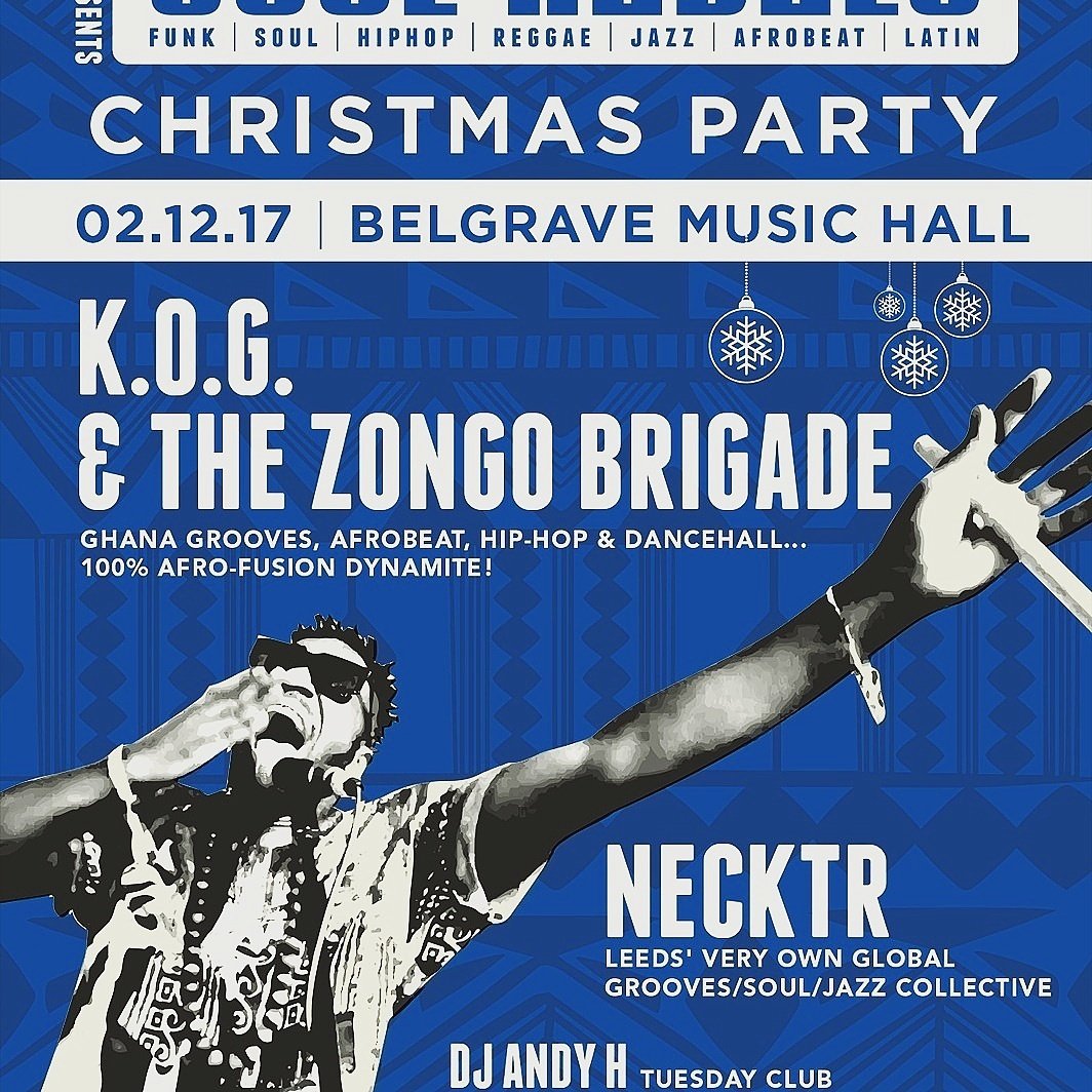 djlubi's tweet photo. Timings for tonight's #DJLubi #SoulRebelsSessions gig/party @Belgrave_Leeds - doors 8.30pm - #Necktr 9pm - @KOGmusic1 10.30pm - some tickets on the door Β£9 - big night of #afrofusion #afrobeat #Ghanagrooves #hiphop #soul #funk #jazz #globalbeats https://t.co/UBIuqXxrsF
