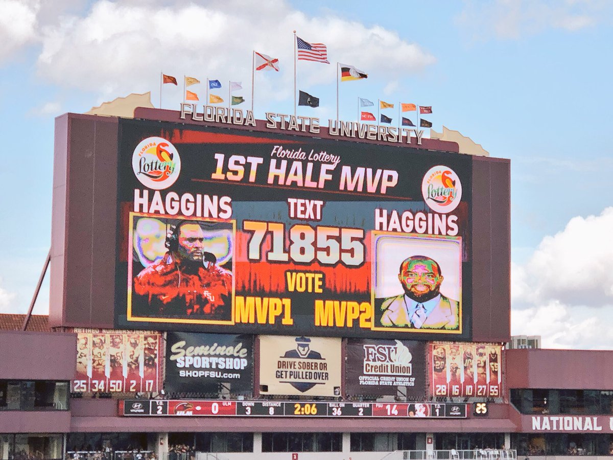 tetfsu's tweet photo. Well played @Seminoles marketing! Well played! #GoNoles #Noles #DoakHD @floridalottery @FSUFootball https://t.co/AE9iAvFnkf