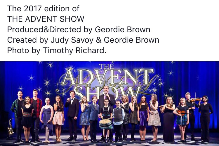 Theriault_Fin's tweet image. Proud to be presenting sponsors of The Advent Show, at the Spatz Theatre. Don’t miss a chance to see it!adventshow.com