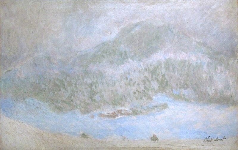 museegranet's tweet photo. ◤ C'est de circonstance...◢

❄️Quand #Monet cherche à séparer la neige et la blancheur... ou le défi de peindre un paysage montagneux sous la neige ! 🌨️

▶Tempête de neige, Claude Monet, 1895
A découvrir à Granet XXe -#collectionplanque !
(haut rue Maréchal Joffre, #aix) https://t.co/URI5H5IHYI