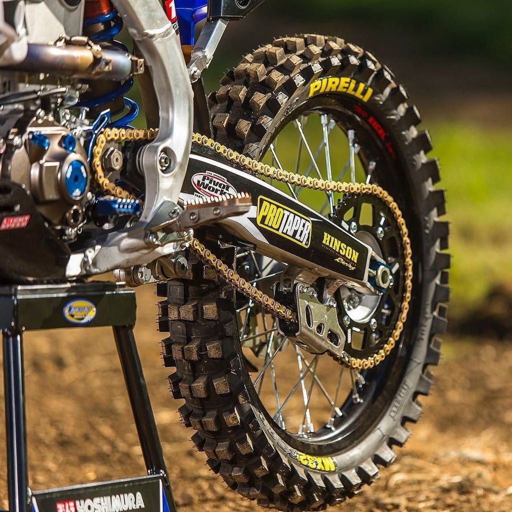 PirelliMX's tweet photo. .It doesn’t get much better than starting your weekend with a brand spanking new #scorpionmx #mx32 rear tire ✊🏻 https://t.co/OBwdNAINWl