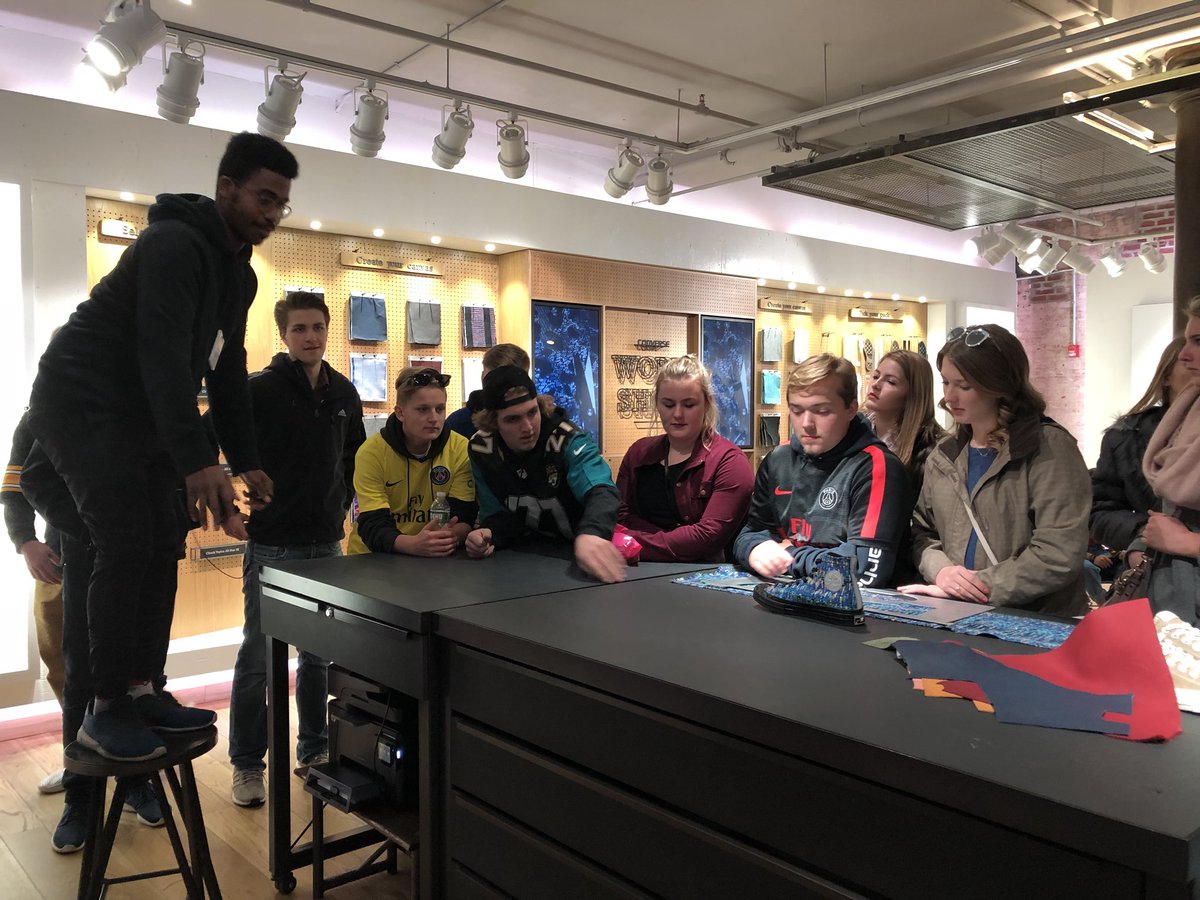 Rogers_DECA's tweet photo. Day 3: Fun learning about marketing @Converse and catching up with alumni RHS DECA students! #sohotour #proudteacher #nycdecaexperience https://t.co/NGcJU8poY7