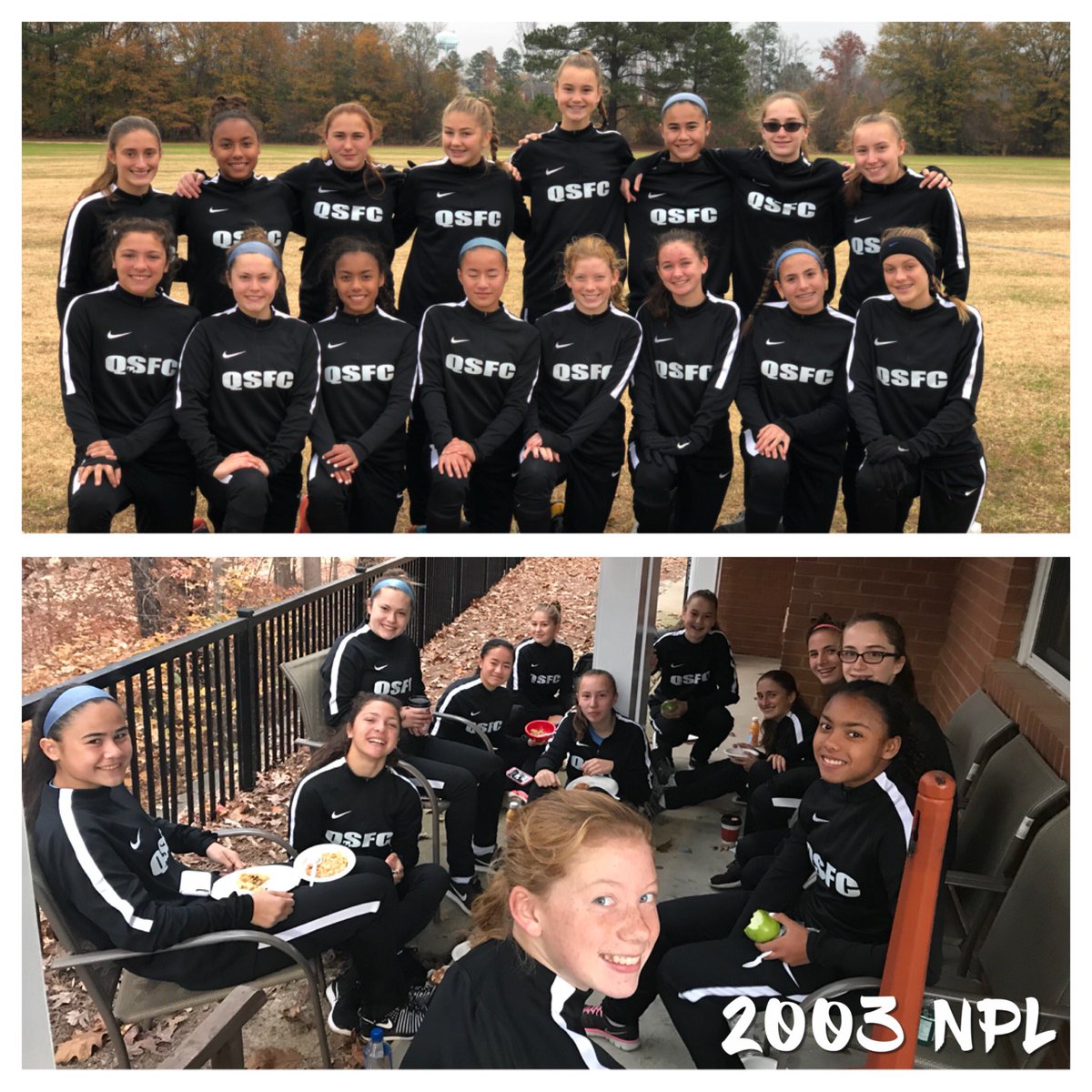Quickstrike_FC's tweet photo. 03’s jog & Stretch ☑️ ... Team breakfast ☑️ Ready to compete at the 2nd day of the @ncfc_youth CASL Showcase!
#qsfc #northcarolina #casl https://t.co/SoFD5cIj2d