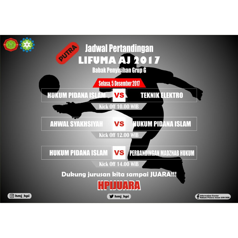 HMJ_HPI's tweet photo. Hallo semua masyarakat HPI!!!✋
Jangan lupa datang dan dukung timnas kita di LIGA FUTSAL MAHASISWA. Ramaikan acaranya, terikan suaramu untuk HPI kita bersama💪💪💪
#HPIJUARA #HPIJIWAKU #Putra https://t.co/j99IuWtGhz