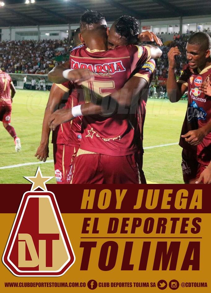Club Deportes Tolima S A En Twitter Hoy Juega El Deportes Tolima Todos Con La Gloriosa Vinotinto Y Oro Hoy Nuestros Guerreros Pijaos Van En Busca De La Clasificacion A La Semifinal Frente