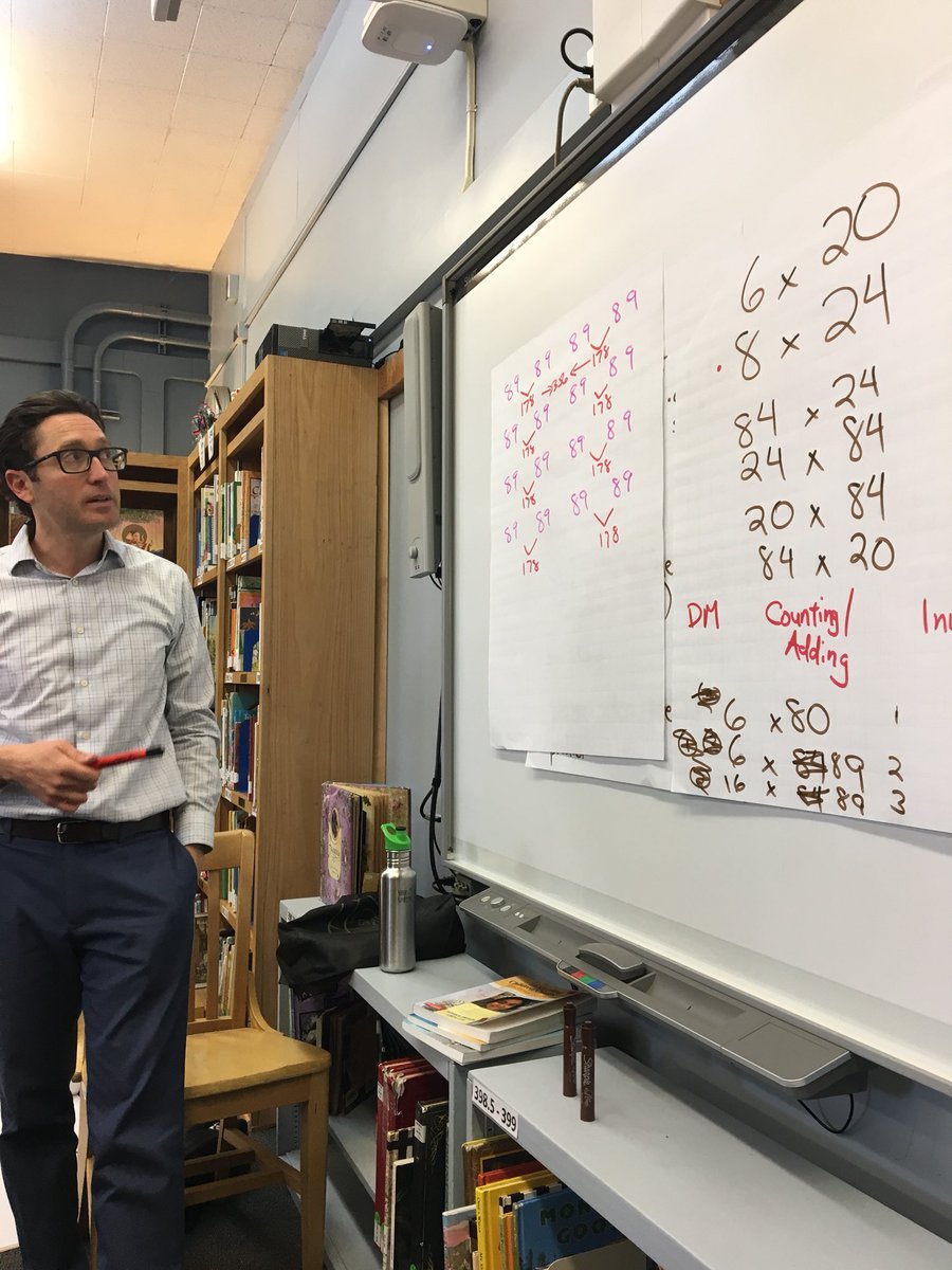 principalcda's tweet photo. Yesterday our 4th and 5th grade team worked with @CarrythZero around multiplication. We predicted outcomes, facilitated problem solving, and discussed and analyzed results. https://t.co/sGDOBao7kl