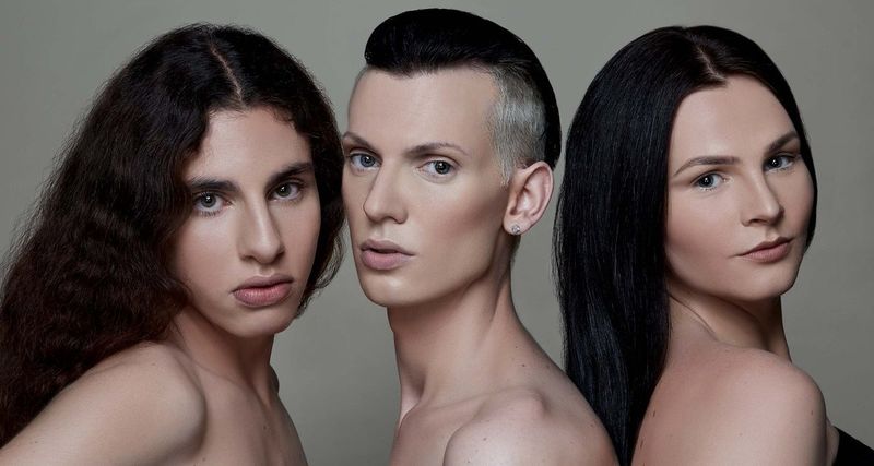 Бабы трансгендеры. Внешность унисекс. Трансгендерная модель. Макияж для трансгендеров. Трансгендерная внешность.