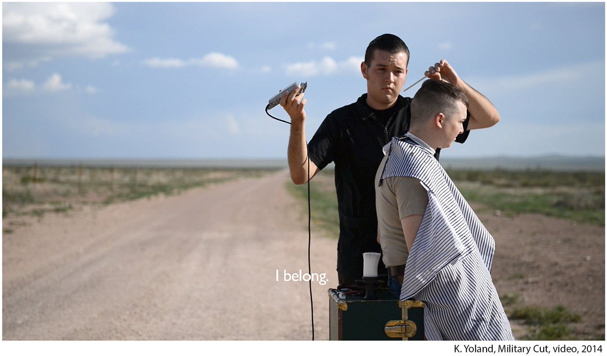 KdotYoland's tweet photo. Great to be exhibiting Military Cut in Approaching the Border @TheRingling Museum of Art - November 5 till January 21, 2018 - Artists: Francis Alÿs, Emilio Chapela, Yoshua Okón, Cristiana de Marchi and K.Yoland https://t.co/1wYdln1laU