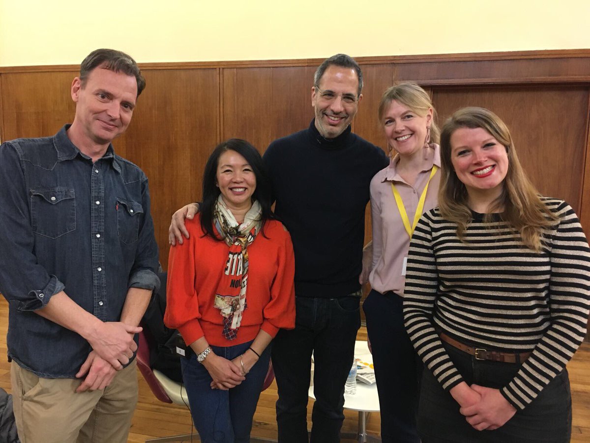 GdnSaturday's tweet photo. Backstage in the green room, team #GuardianWeekendLive @IAmTimDowling @ottolenghi @melissadenes FelicityCloake https://t.co/MZ3Zr75Vf3