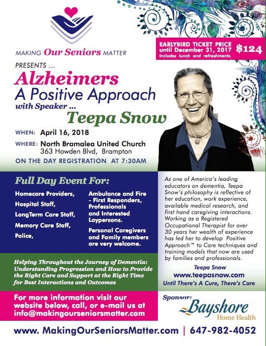 attunesolutions's tweet photo. Excellent #Alzheimer &amp; #dementia training happening in April 2018. Register now for early bird rate! @OSOTvoice @CAOT_ACE https://t.co/Qs3yQWOwuF