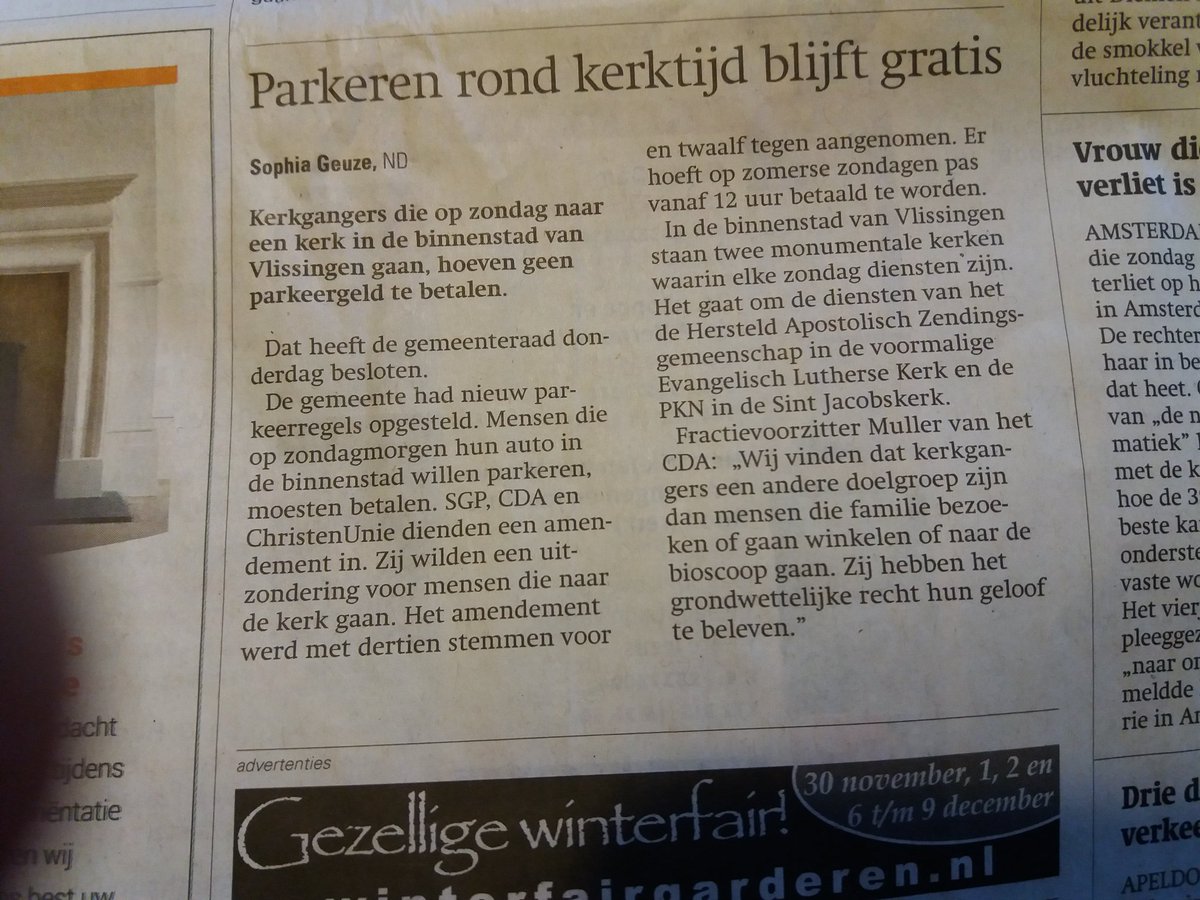 Moet op Urk ook kunnen
