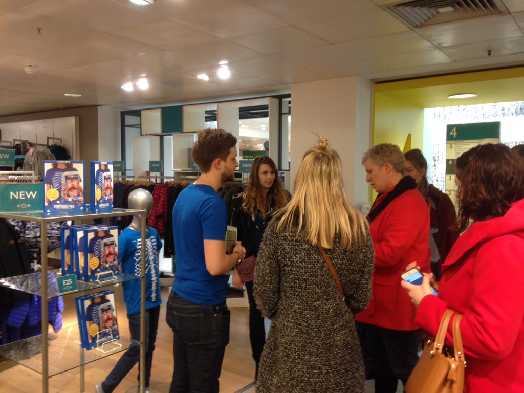 Our_H_Future's tweet photo. Flying off the shelf like hot cakes! Come grab a Virtuali-tee @curiscope @ed_barton from @johnlewisretail today before they run out! So cool that our doctors @Our_H_Future part of this project! #AR #STEM #xmasfiller https://t.co/0hryx3h1tw