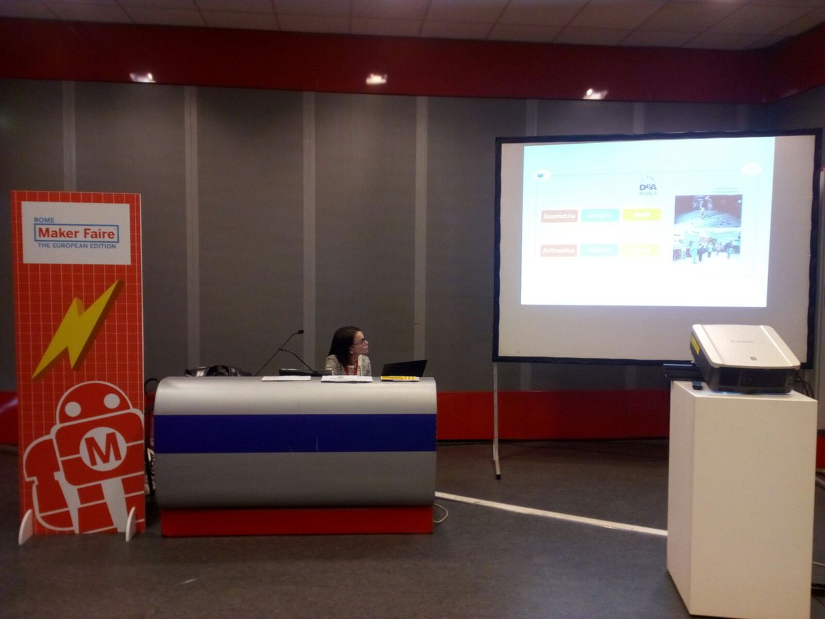 WeDrawproject's tweet photo. Giulia Cappagli of @IITalk presenting #WeDraw at #MFR17 The European exhibition for innovators and makers! https://t.co/Y8wMzFH5M3