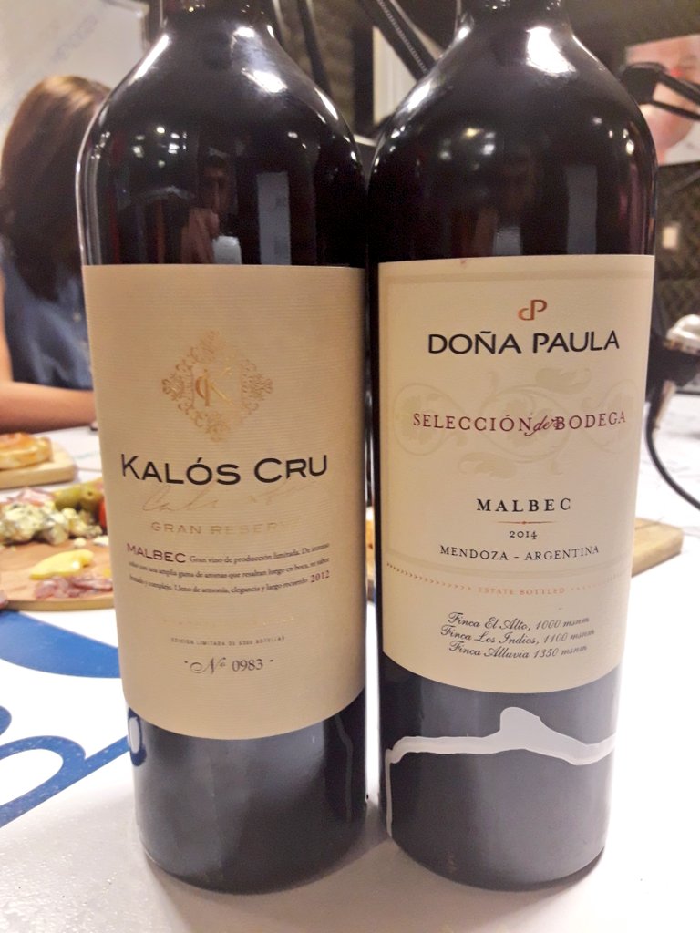 MaticesdelVino's tweet photo. Algo de lo que estamos Degustando @marcoswines @pg_benavides @DonaPaulaWines @KalosWines https://t.co/cJt2HhWC8j