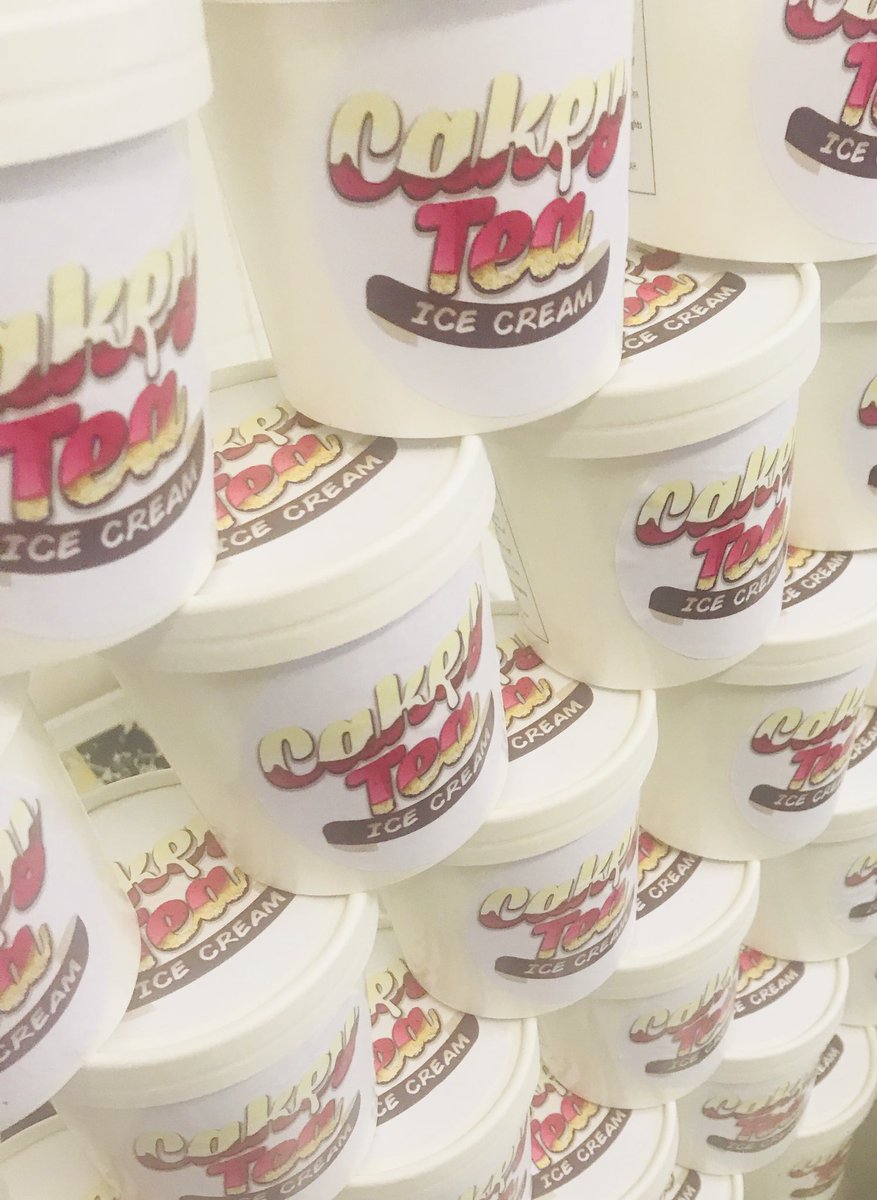 globefowey's tweet photo. @jam_first I nearly forgot to tell you that Cakey Tea Ice Cream is now available to buy in 325ml tubs for £3.95!! And yes when I made it the jam went in first!!!! https://t.co/U9ZSJNoyoo