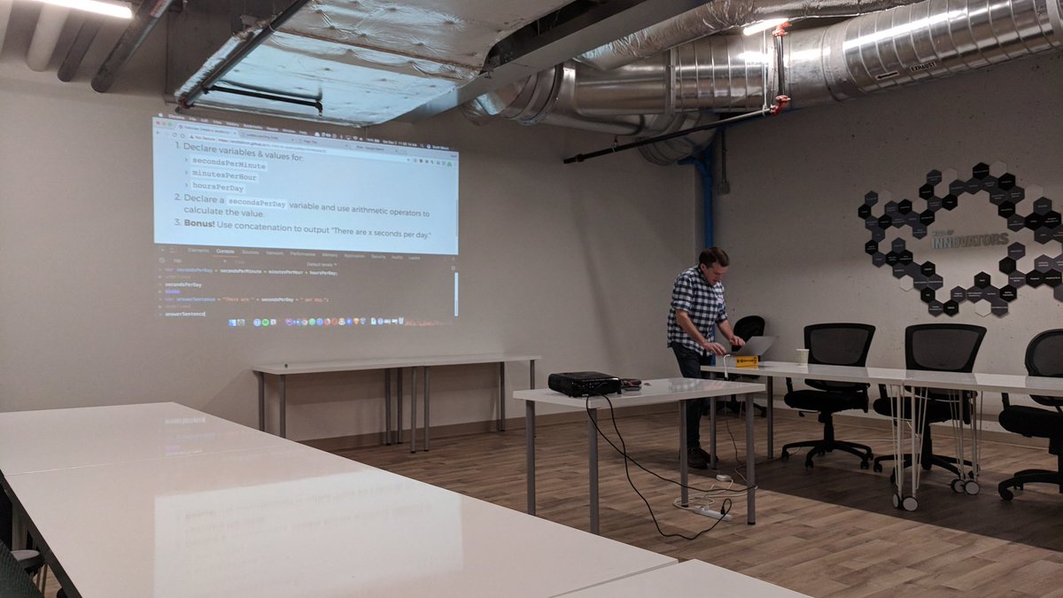 DerekSilva's tweet image. Helping a cool group of ladies learn jQuery today alongside @scottblinch, @koralajoie, and @mfg81. @learningcodeyxu @TechAlliance