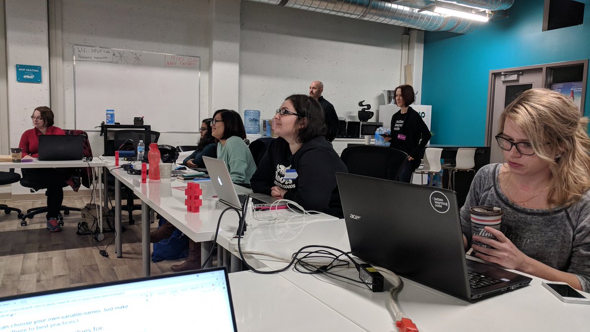 DerekSilva's tweet image. Helping a cool group of ladies learn jQuery today alongside @scottblinch, @koralajoie, and @mfg81. @learningcodeyxu @TechAlliance