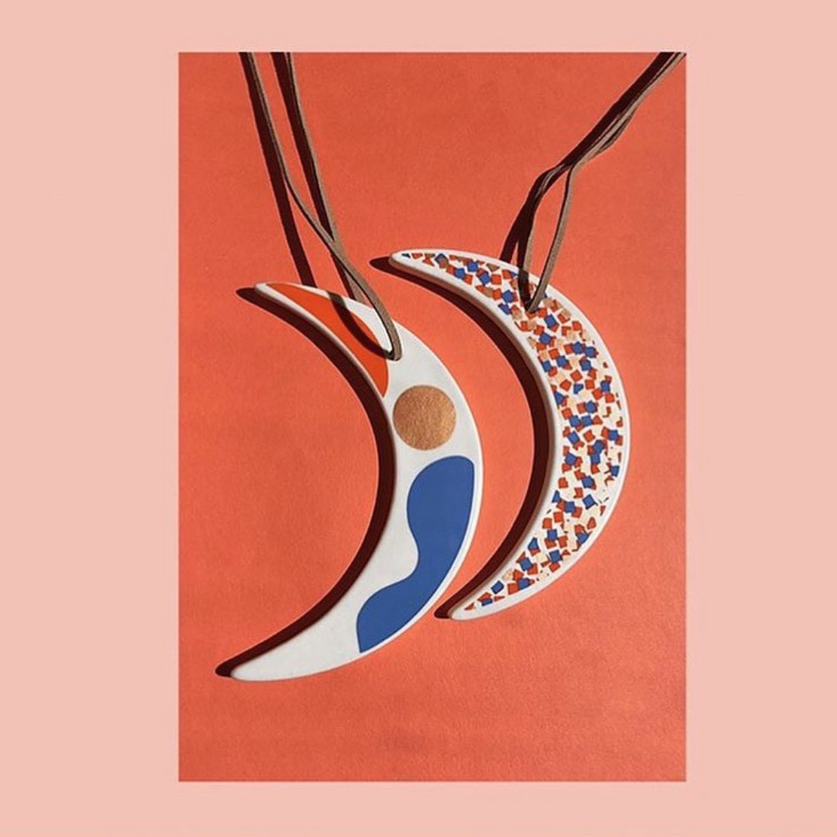 Support local businesses this holiday at #PortlandHolidayMrkt including Xenia Taler's home and lifestyle goods like this ceramic ornament 🌙✨✨ #supportlocal #supporthandmade #toronto