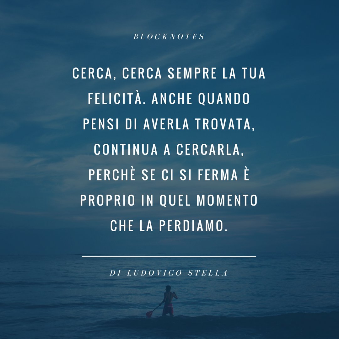 LS_blocknotes's tweet image. Non smettere mai di cercare la felicità. Trovala in tutto ciò che ti circonda e non arrenderti mai.
@LS_blocknotes #blocknotes #ludovicostella #stella #cerca #sempre #felicità
#nonarrenderti #nonfermarti 
#nonperdiamolafelicità 
#nonsmettimodicercarla