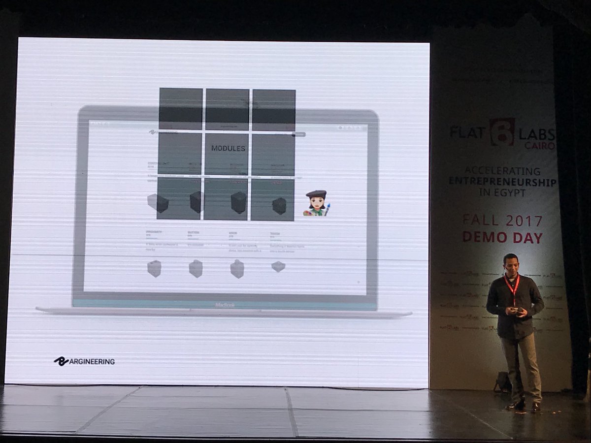 EgyptInnovate's tweet photo. RGKit is the world’s first device customized for artists and designers to create an interactive environments that physically interact with people. #ARGINEERING #F6LCairoDemoDay https://t.co/vJBcP6HrkY