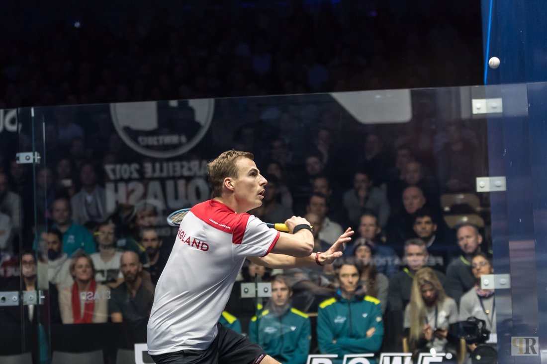 MWT2017Squash's tweet photo. @nickmatthew hands the victory point to @englandsr ! 

England is the 1st team in final !

2nd semi-final Egypt vs Hong Kong tonight at 6pm!

#squash #Squash2024 https://t.co/Ur86Gt5ZXe