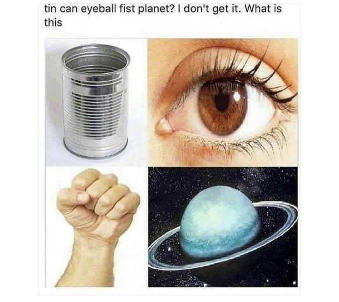 lol I was like Saturn.... saturn saturn.... I don't get it lol https://t.co/HIvzqoHvEj