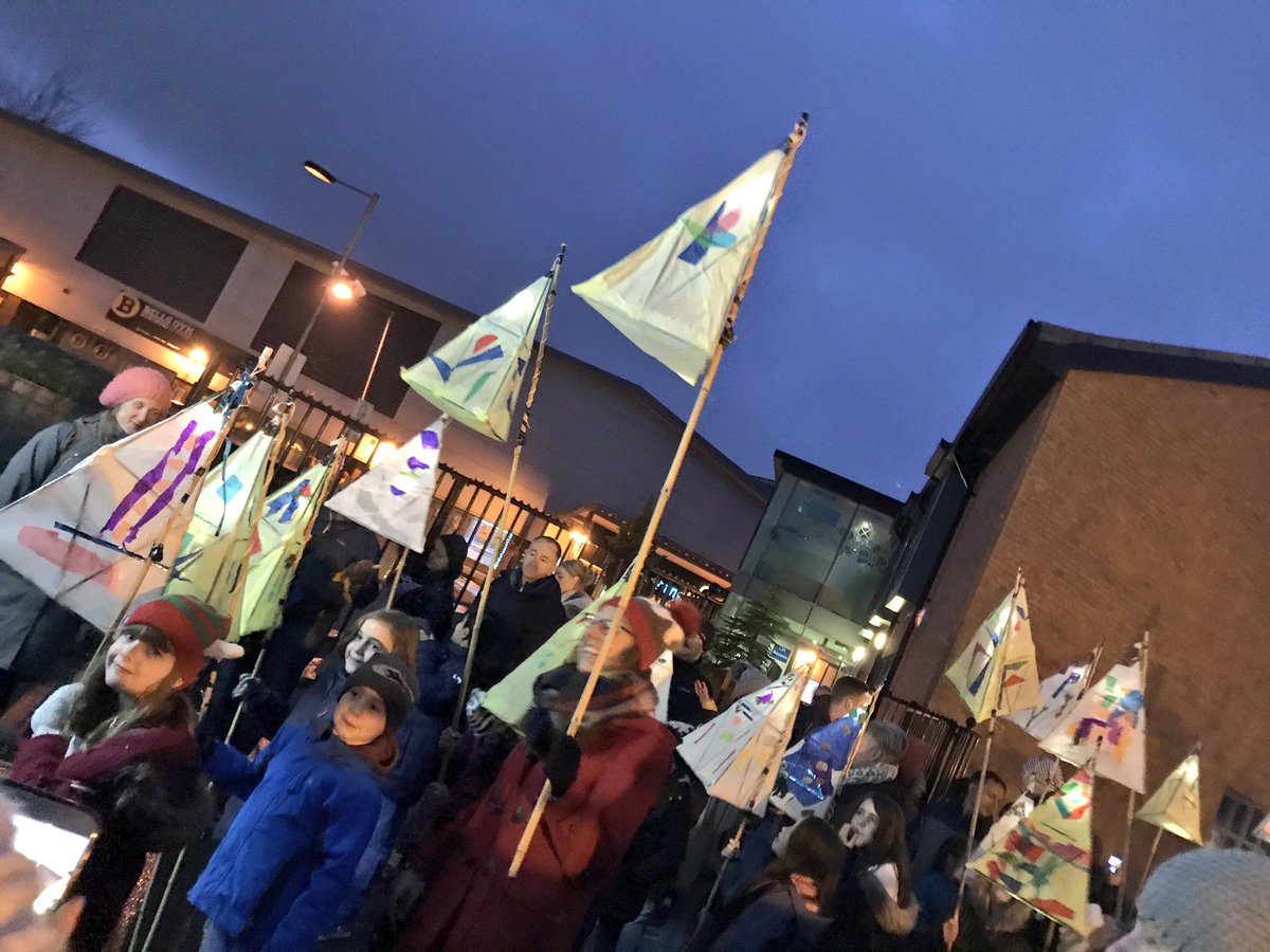 OurAltrincham's tweet photo. About to set off with @StamfordParkJun on the @AltrinchamBID Lantern Parade #Altrincham https://t.co/if3U3Rsr2o