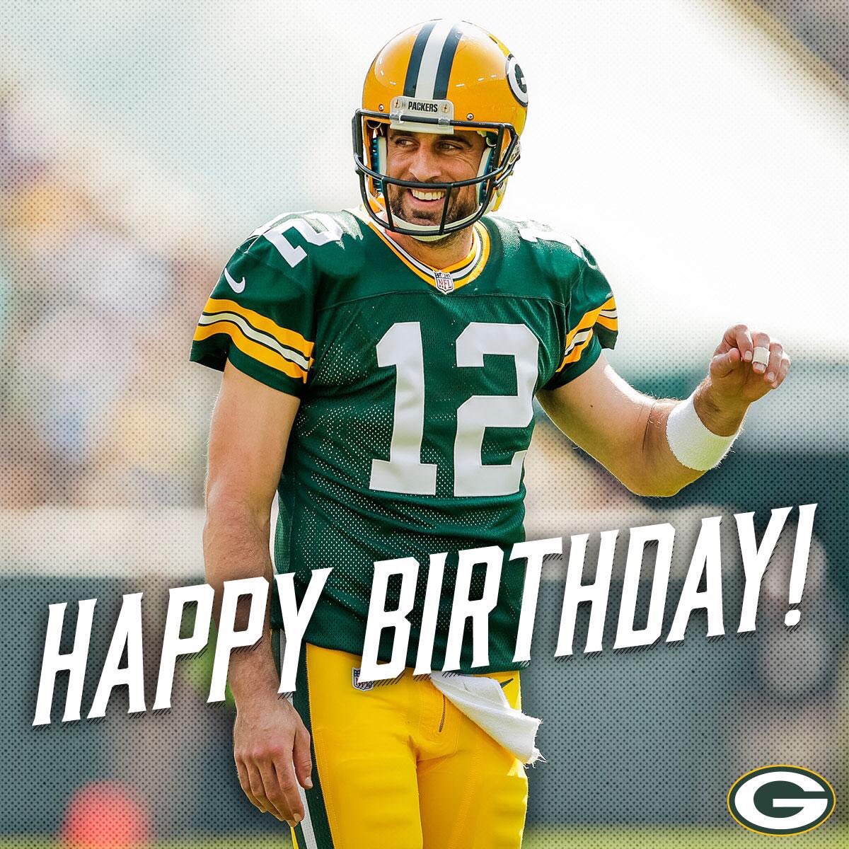 Happy 34th Birthday to Aaron Rodgers!!     