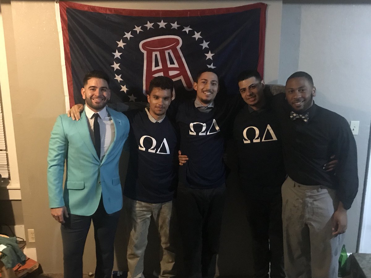 OmegaDeltaSIU's tweet photo. Congratulations Mu line! Welcome to the brotherhood. #RushOD https://t.co/UF1WQnjTDR