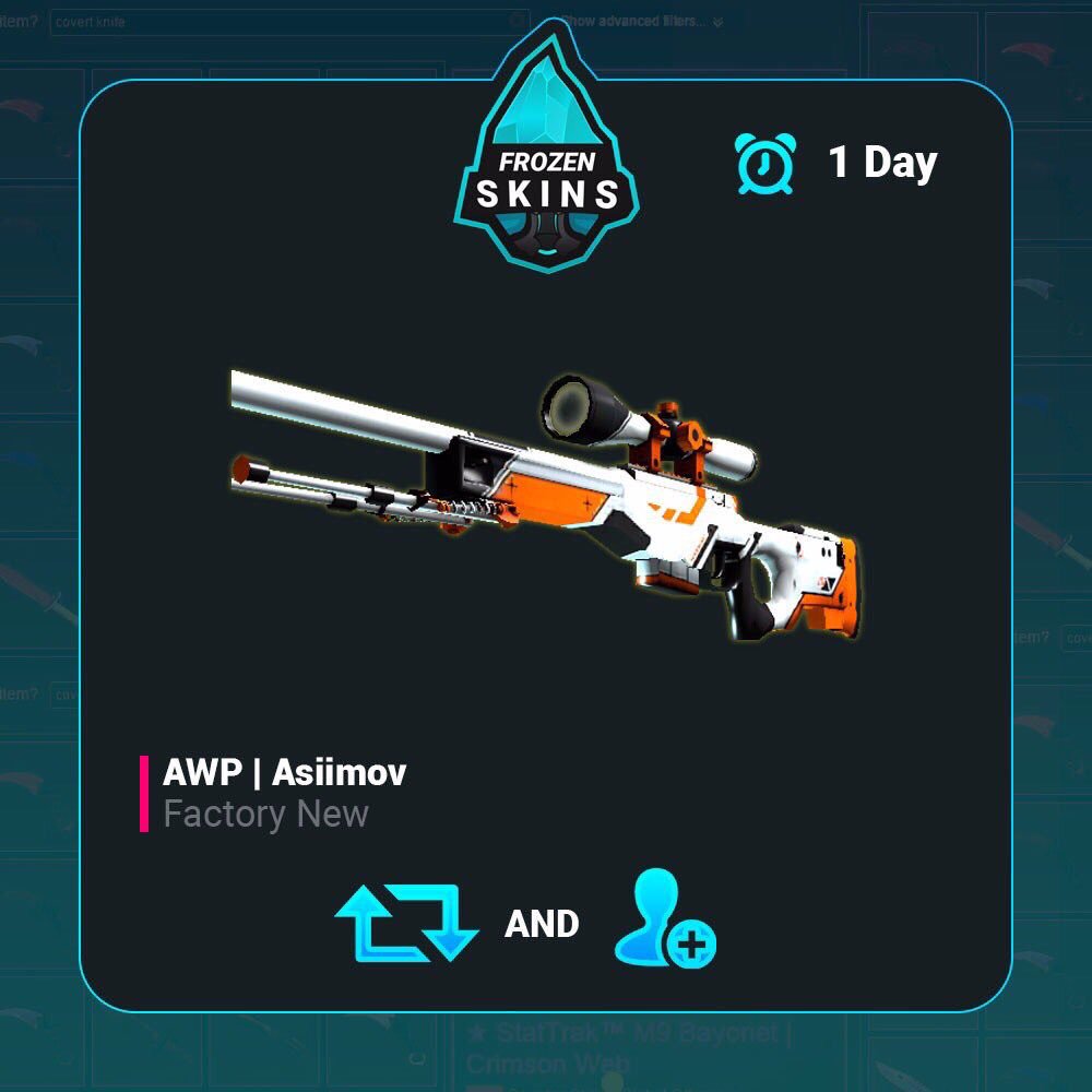 FrozenSkins's tweet photo. Another awp asiimov GA 

RT+Follow https://t.co/oXxEp4XReS