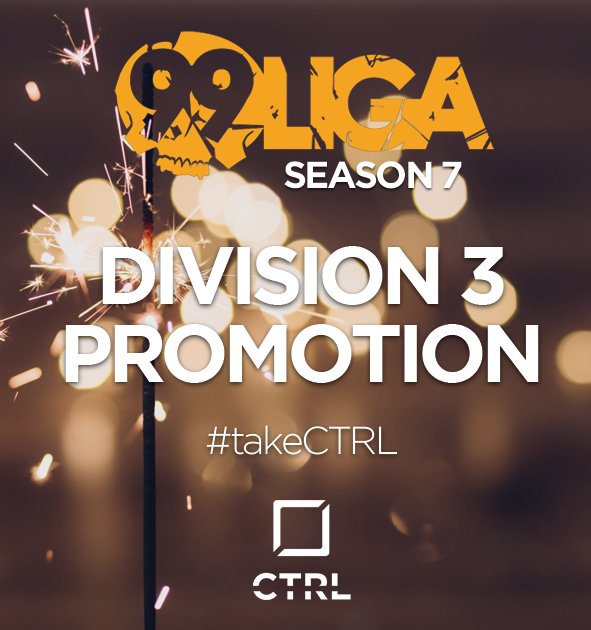 A great season in the <a href="/99DAMAGEde/">99Damage</a> #99LIGA comes to an even greater end: 
We successfully played the relegation matches and will be competing in Division 3 next season! Proud of our boys <a href="/noXiouzCS/">Justin H.</a> @4lm3us <a href="/LvRCS/">Oliver Richter</a> <a href="/lukasjordan10/">Lukas Jordan</a> <a href="/ShdwCS/">ShdwCS</a>  @SebeTheNiceDude @cruuuL #einfachnei in Div3