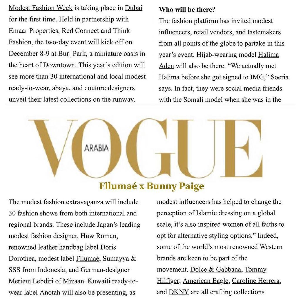 TheBunnyPaige's tweet photo. I’m so excited!  My jewelry will be a part of the first ever Dubai Modest Fashion Week!  Thank you Fllumaé!  This was a HUGE surprise and words cannot begin to express how much this means to me!  To be part of your vision, and to share a fashion first with you beautiful ladi… https://t.co/Wq18YLR9t1