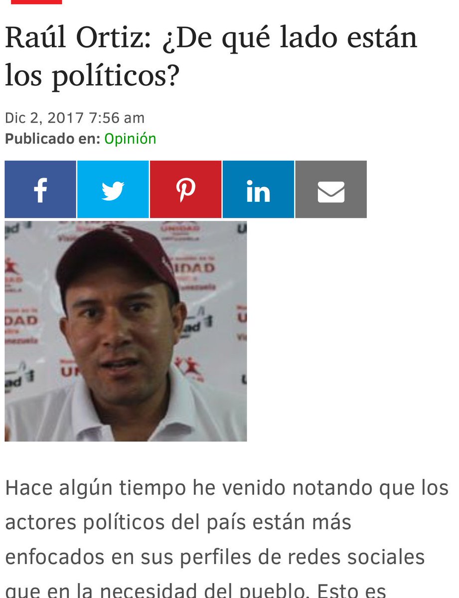 visionvzla_anz's tweet photo. #2Dic invitamos a leer: ¿De qué lado están los políticos? Por @rauljortizv  https://t.co/rUXKWqHtva #Opinion https://t.co/t7gwDupDol