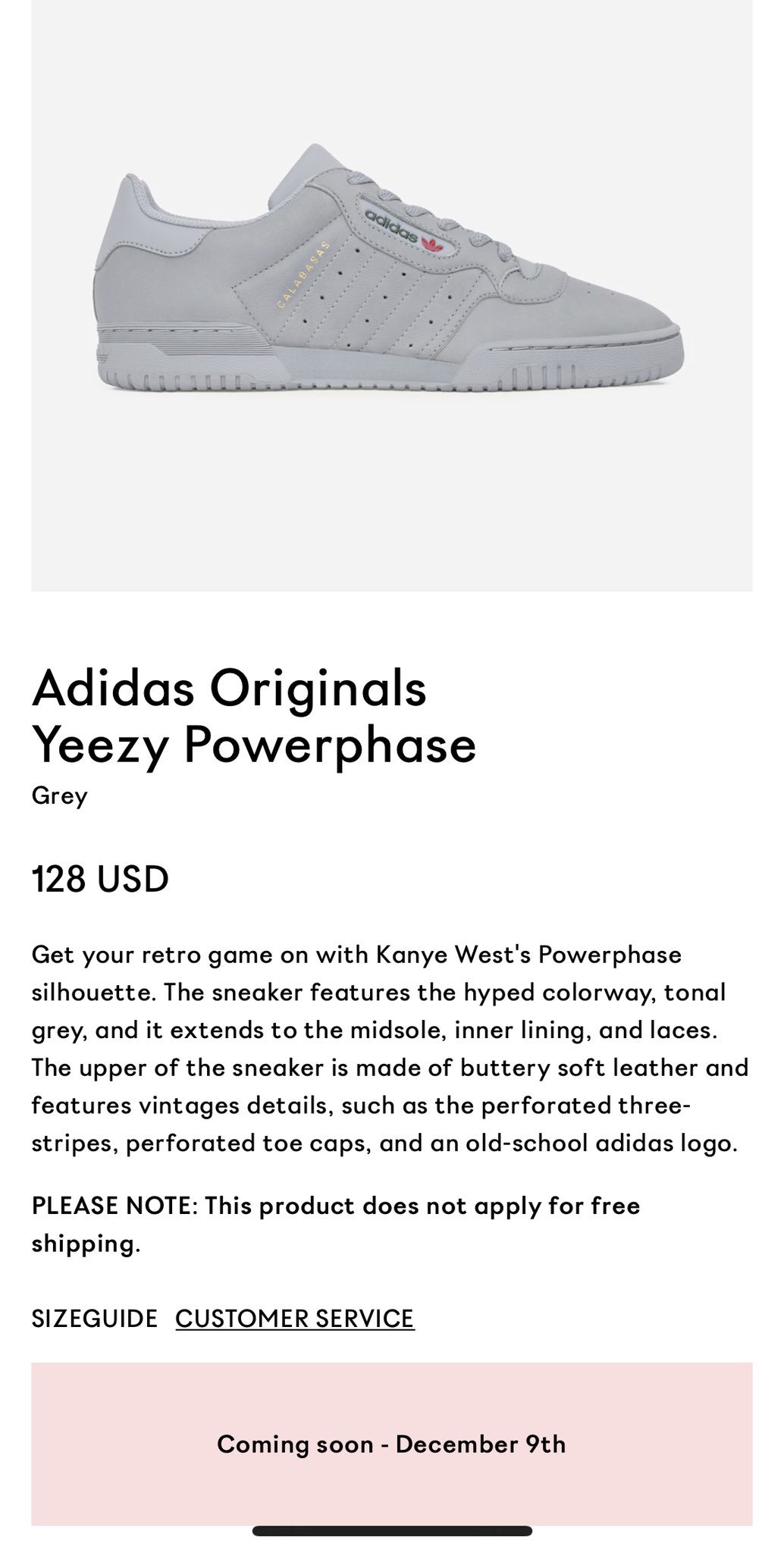 yeezy powerphase size guide