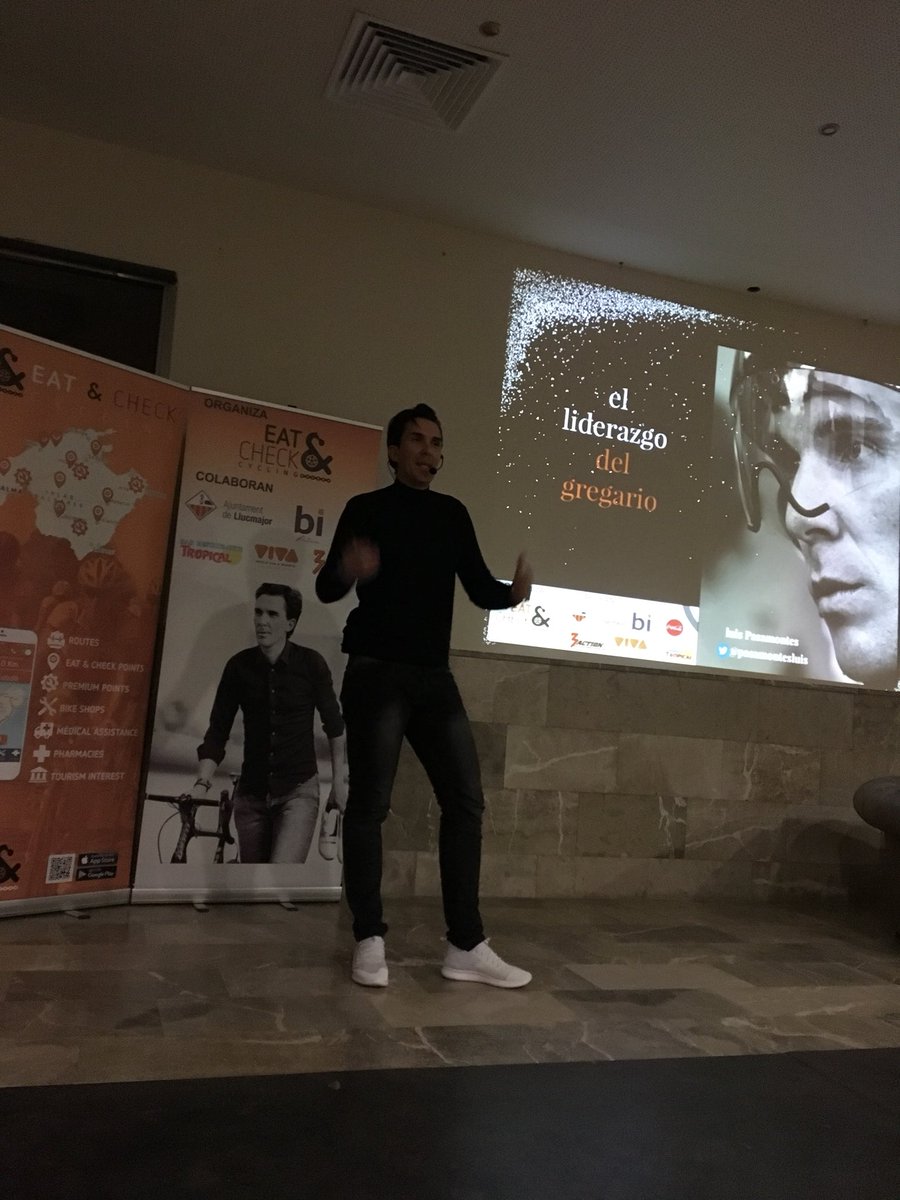 <a href="/HotelsViva/">HotelsViva</a> en las jornadas de <a href="/pasamontesluis/">Luis Pasamontes</a> organizadas por @Eatandcheck. Hoy Luis nos habla de “El liderazgo del gregario”. 
<a href="/weareBimont/">Bimont Bikeshops</a> <a href="/3ActionBE/">3Action Nutrition</a> #eventoeatandcheck2017 #vivasports