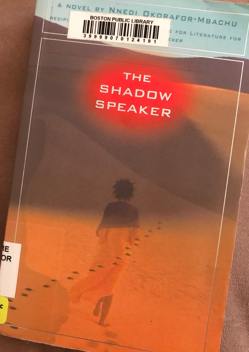Thankful for helpful librarian <a href="/BPLBoston/">Boston Public Library</a> #southie branch who went out of her way to help me obtain <a href="/Nnedi/">Nnedi Okorafor, PhD🕷️</a> book #TheShadowSpeaker #BookWorm