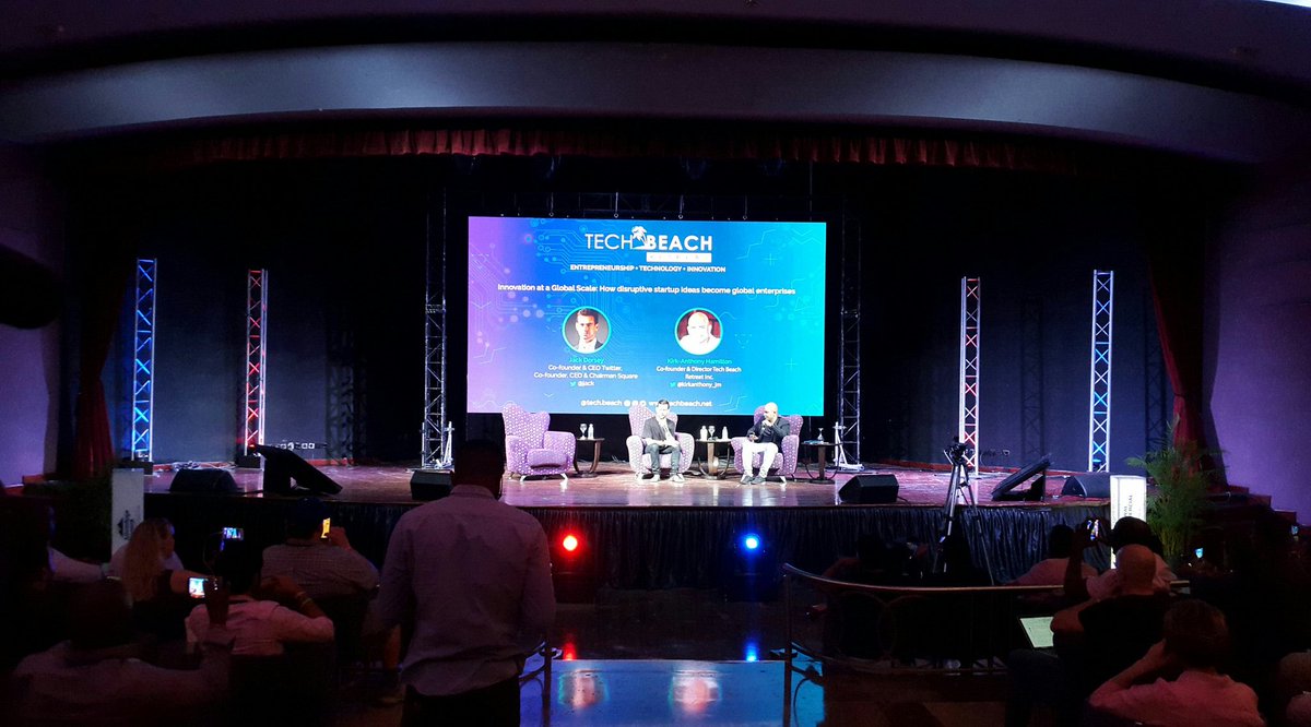 QuikCharg's tweet photo. @Twitter CEO @Jack speaking at @TechBeachRTRT in Montego Bay Jamaica #TechBeach2017 #Twitter #QuikCharg #Technology #Caribbean https://t.co/OhWj4Fkg7L