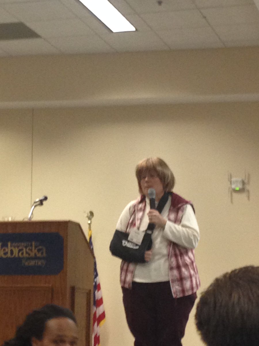 Griffinleads's tweet photo. Maddie doing what she does well advocating for education across the state of Nebraska! #ttlsummitt #nsea_org https://t.co/0OhvksmPw1