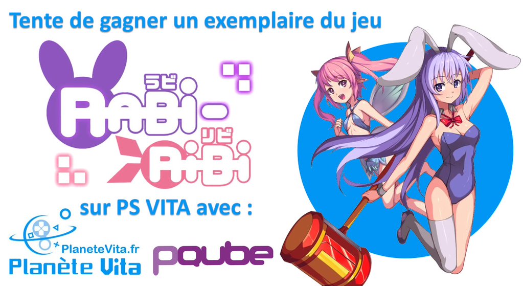 🎁 #concours: Follow et RT pour tenter de gagner un exemplaire du jeu Rabi-Ribi sur #PSVita ! 
TAS le 8/12 à 21h00, bonne chance ! 🐰
Notre test ➡planetevita.fr/test-rabi-ribi…