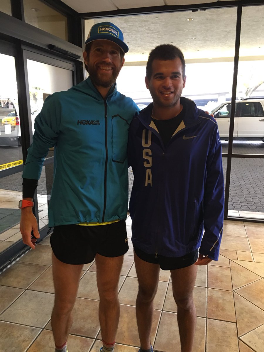 TeamWithAVision's tweet photo. .@mikewardian and @blackkidrunning post shakeout run for tmrws @runSRA_CIM and @USABA VI Marathon Championships! #runguiderepeat #26.2 https://t.co/yENBX0uwAk