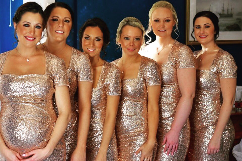 Beautiful Bridesmaids at <a href="/MulberryHouse/">Mulberry House</a> #Dreamgirls #weddinghair #bridesmaids #freelance