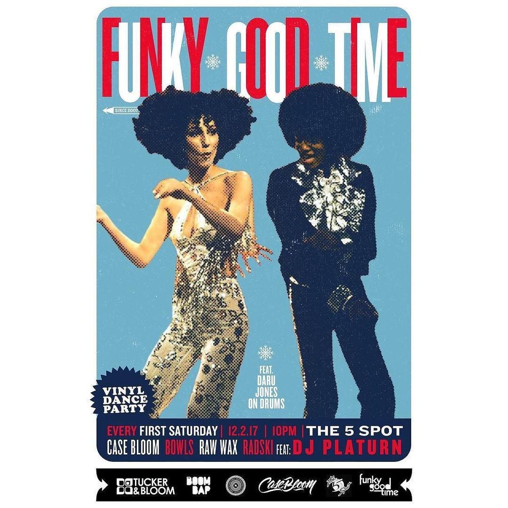 casebloom's tweet image. Nashville! #FUNKYGOODTIME is tonight @the5spotnashville with special guest @platurn and @darujones on 🥁 LETS DANCE! ift.tt/2zYbgI4