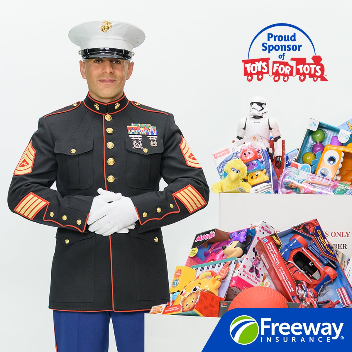 Freeway_Ins's tweet photo. Tis the season to #GiveBack! #Freeway proudly partners with @ToysforTots_USA to make a difference for children in the community. #CoolCause #Toys4Tots #Donate https://t.co/sOTtrdxyxD